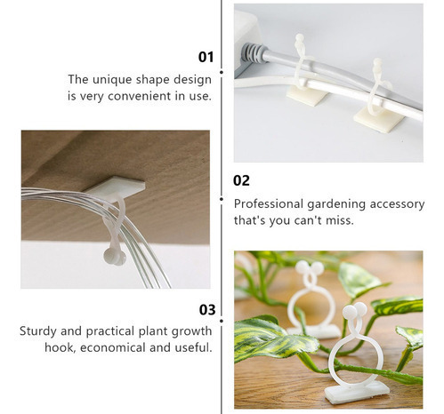 100pcs Planta Fixação Ganchos Prendedor De Fio Para Jardim C - Imagem 6