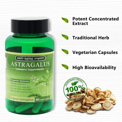 Extrato Orgânico De Raiz De Astrágalo 650 Mg, Bagas De Schis - Imagem 2