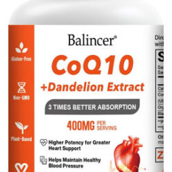 Balincer Coqmg 3 Vezes Absorção Coenzima Q10 Suplemento Pode