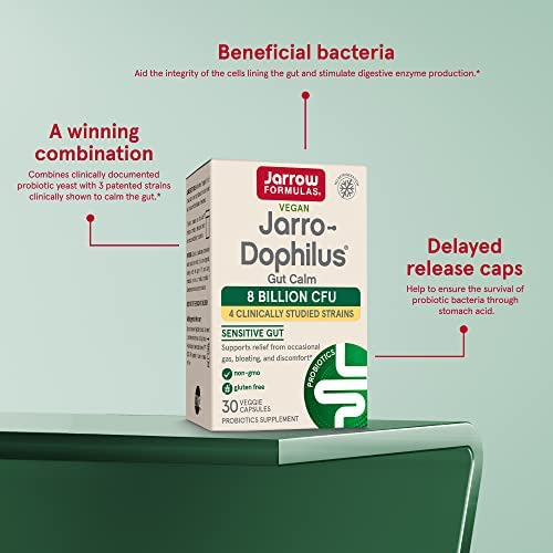 Jarrow Formulas Jarro-dophilus Gut Calm Probiotic - 3 Bilhõe - Imagem 5