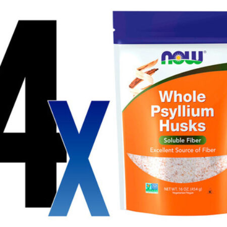 Cascas De Psyllium Now Foods Fibras Psyllium Husk 454g 4un - Imagem 2