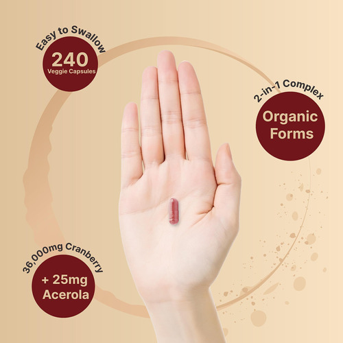 Suplemento Naturebell Double Strength Cranberry 36000 Mg - Imagem 4