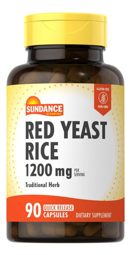 Cápsulas De Arroz Com Fermento Vermelho Sundance | 1200mg |