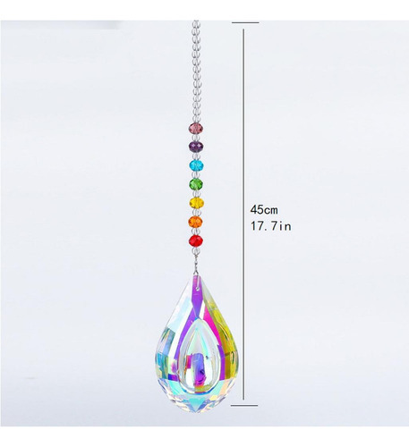 90mm Grande Bola De Cristal Prisma Pingente Gota Bead Para - Imagem 4