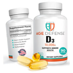 Age Defense Vitamin Diu - 90 Cápsulas De Vitamina D Ui Para
