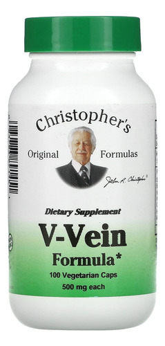 Christophers Fórmulas V-vein Fórmula 500 Mg 100 Cápsulas Veg