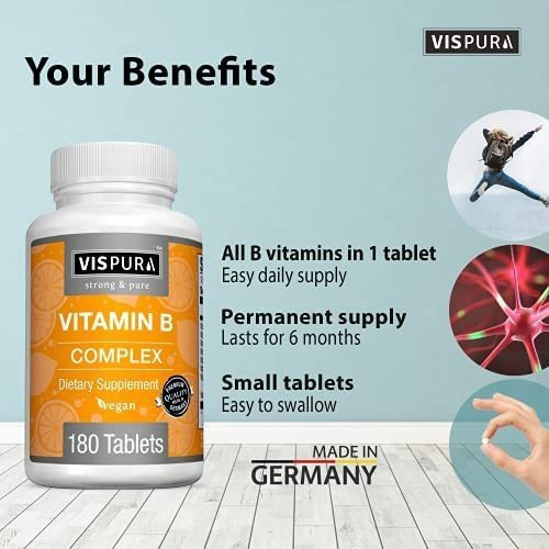 Vitamina B-12 Marca Vispura, 2,5 Mcg, 180 Pastilhas - Imagem 2