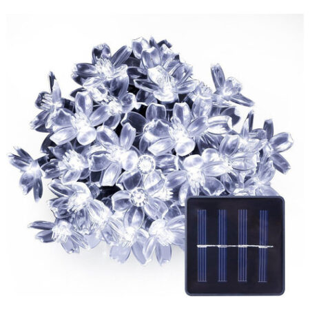 5m Luzes Natal Ao Ar Livre Luz Solar Da Corda Da Flor 20led- - Imagem 21