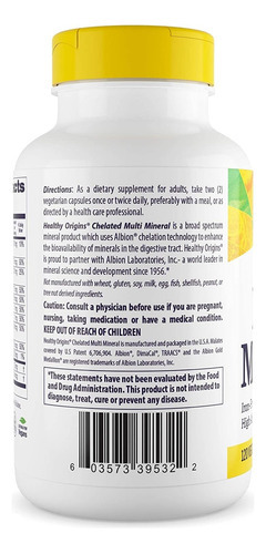 Healthy Origins Multimineral Quelatado - Suplemento De Miner - Imagem 2
