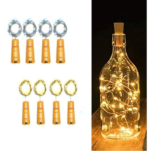 10pcs Garrafa De Vinho Cortiça Luz Decoração Natal Quente Br