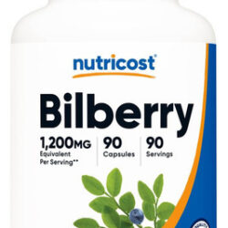Cápsulas De Mirtilo Nutricost Equivalente A 1200 Mg (90 Cáps