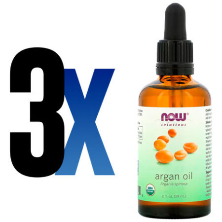 Óleo De Argan Now Foods Orgânico 59ml Importado 3un - Imagem 2