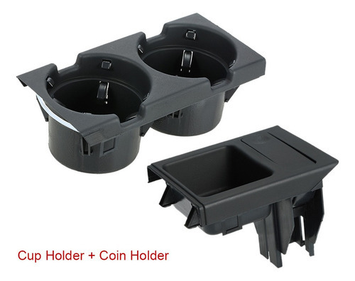 Porta-copos Preto Bmw Console 1998-2004 + Dianteiro E46 - Imagem 3