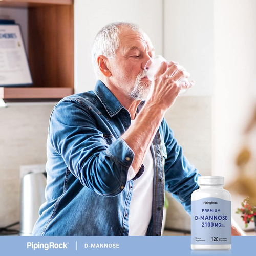 Piping Rock D-manose 2100mg | 120 Cápsulas | Suplemento De M - Imagem 6