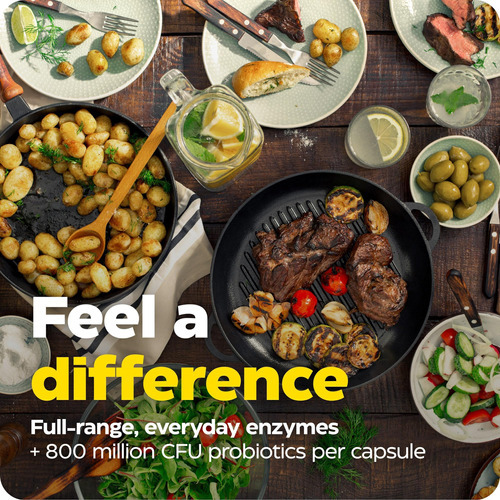Enzymedica, Digest Complete + Probióticos, Enzimas Digestiva - Imagem 3