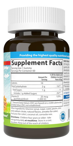 Carlson - Gomas De Vitamina D3 Para Crianças, 1000 Ui (25 Mc - Imagem 7