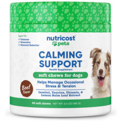 Calming Support Soft Chews Para Cães Nutricost Pets 60 Chews