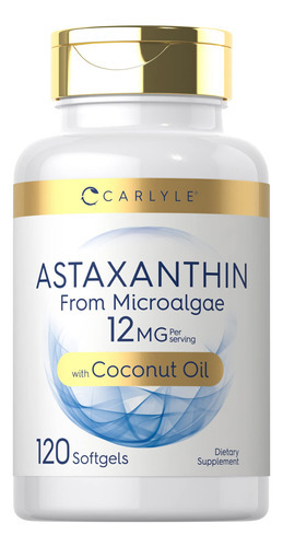 Suplemento Carlyle Astaxantina 12 Mg 120 Cápsulas Gelatinosa