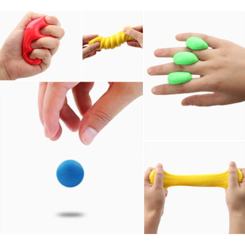 6pcs Brinquedo De Massa De Mão Exercício De Reabilitação De - Imagem 7