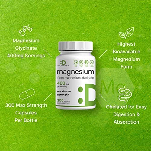 Glicinato De Magnésio 400mg | Magnésio Elemental - 300 Cápsu - Imagem 4