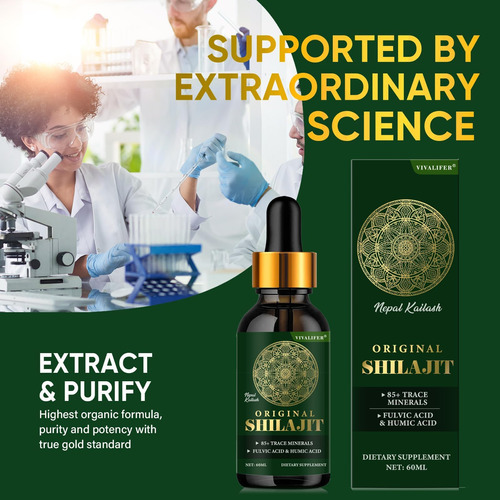 Gotas Líquidas De Resina Shilajit - Shilajit Puro Com Mais D - Imagem 3