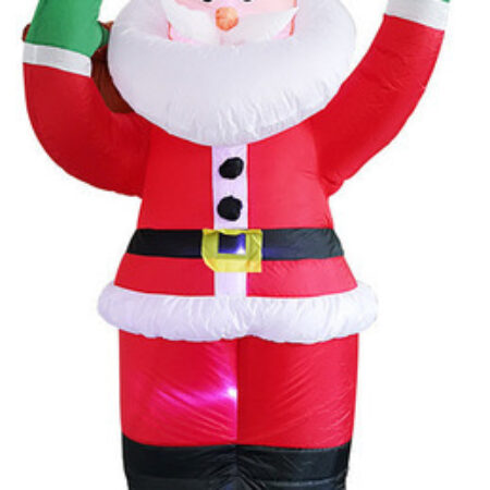 Decorações De Natal De 1,8 M Led Inflável Papai Noel - Imagem 11