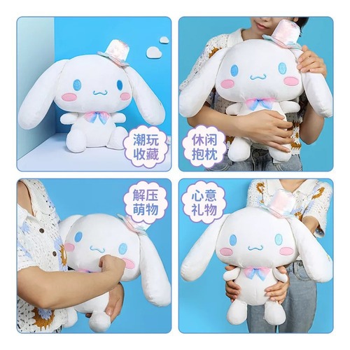 Boneca De Pelúcia Sanrio Cinnamoroll 25 Cm Hipoalergênica - Imagem 3