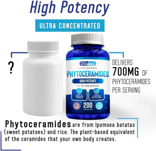 Gostamos De Vitaminas Fitoceramidas 700 Mg - 200 Cápsulas To - Imagem 5