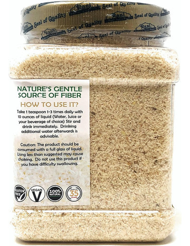Rani Organics Psyllium Whole Husk Powder (isabgol), Suplemen - Imagem 5