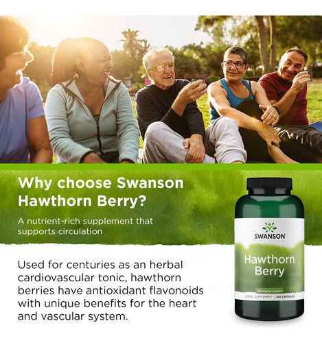 Antioxidante De Bagas De Espinheiro Swanson, Suporte De Circ - Imagem 6