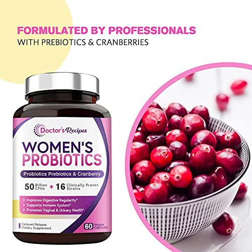 Doctors Recipes Probiótico Feminino, 60 Cápsulas 50 Bilhõe - Imagem 6