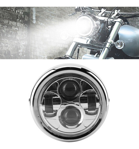 Farol De Motocicleta Led Retrô De Alumínio Vintage Universal - Imagem 6