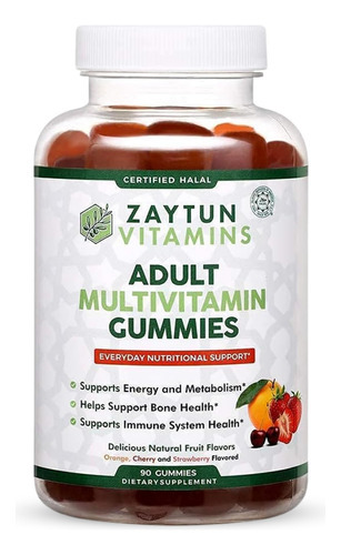 Gomas Multivitamínicas Zaytun Vitamins Halal Para Homens Adu