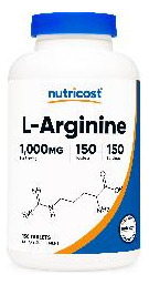 Suplemento Nutricost L-arginina 1000 Mg Comprimidos (150 Com - Imagem 2