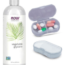 Now Foods Glicerina Vegetal 473 Ml + Porta Cápsulas