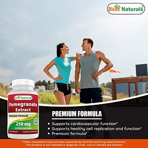 Extrato De Romã Best Naturals 250 Mg 120 Cápsulas - Imagem 3