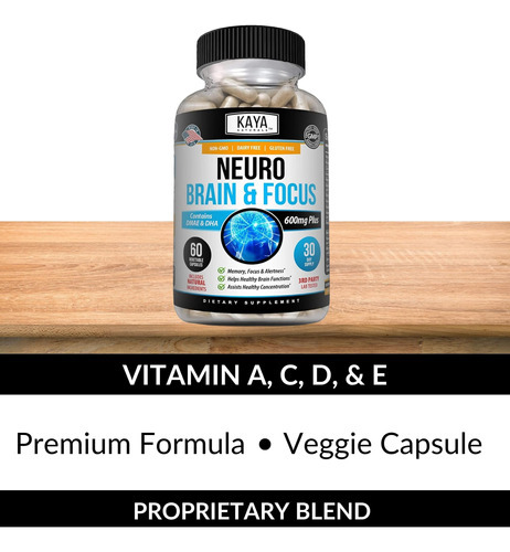 Kaya Naturals - Neuro Cérebro Para Memória E Foco - Cápsula - Imagem 5