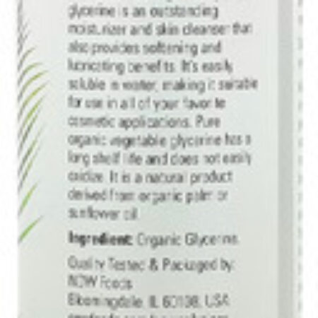 Glicerina Vegetal Orgânica Now Foods 237 Ml Importado 4un - Imagem 5