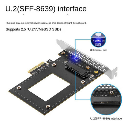 J Placa De Expansão Pcie4.0 Para U.2 True Speed 7000 Mb - Imagem 5