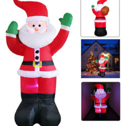 Decoração De Natal De Papai Noel Inflável De Led Gigante De