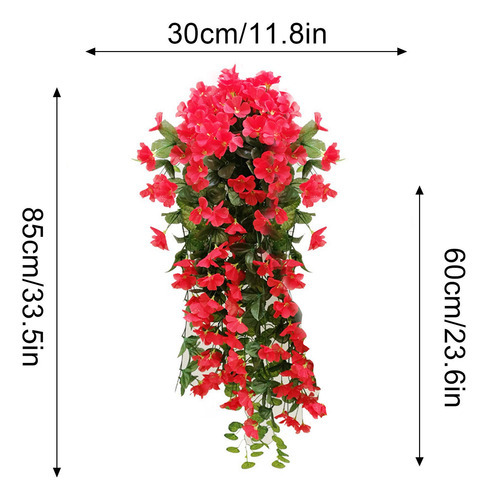 L Flor Artificial Fashion Household Violet Wall Hangi 01rd - Imagem 2