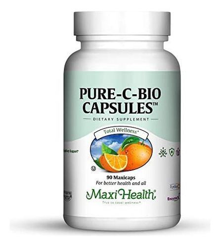 Maxi Health Pure Vitamin C - Com Bioflavonóides - Suporte Im - Imagem 5