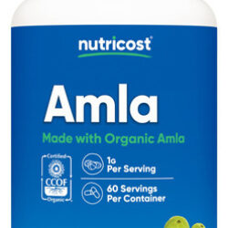 Suplemento Nutricost Amla 1000mg 120 Cápsulas Vegetarianas