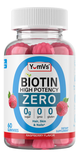 Yum-vs - Gomas De Biotina De Alta Potência 5.000mcg Vitamina - Imagem 7