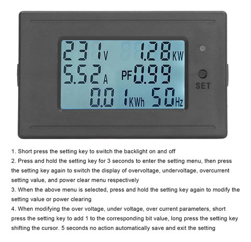 Display Digital Lcd, Corrente De Tensão, Medidor De Energia, - Imagem 7