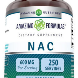 Fórmulas Incríveis Nac N-acetil Cisteína 600mg 250 Cápsulas