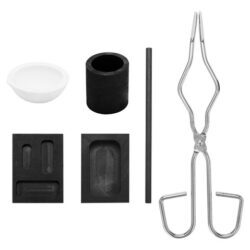 6 Pcs Tocha Fusão Prata Grafite Cadinho Kit Grafite