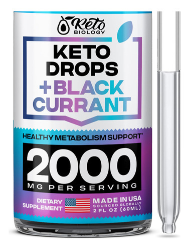 Keto Diet Drops Com Cetonas Exógenas Bhb - Fabricado Nos Eu