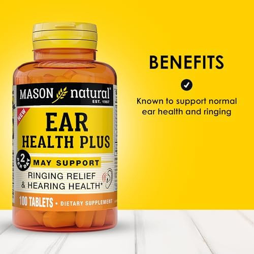 Mason Natural Ear Health Plus Com Vitaminas B, Suprimento Pa - Imagem 2