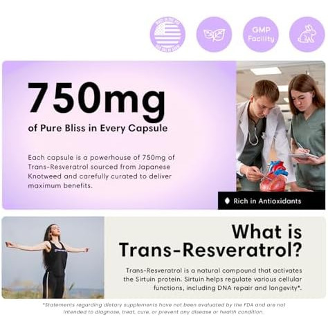 Suplemento De Resveratrol Fleur, Resveratrol Trans De Força - Imagem 4